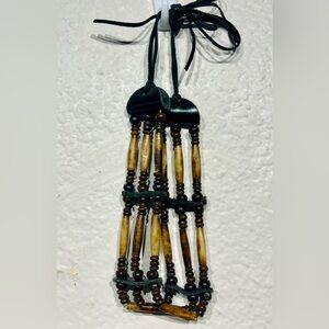 Vintage Triple-strand Beaded Choker Necklace